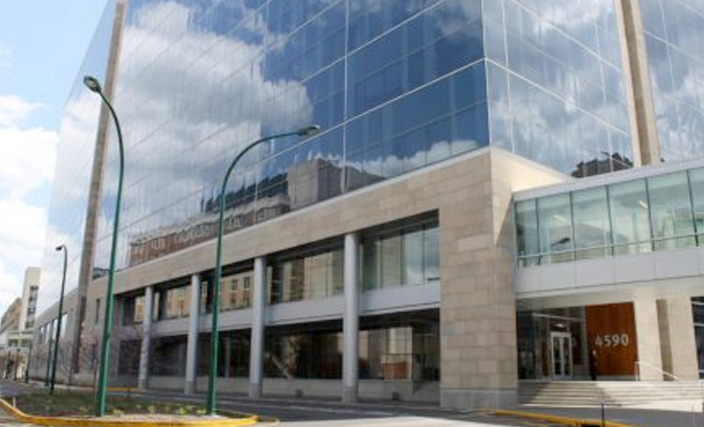 View of Mid Campus Center on the WashU Medical School campus